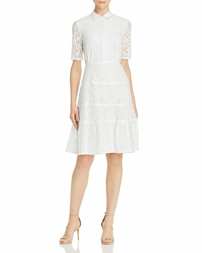 nanette lepore lace shirt dress